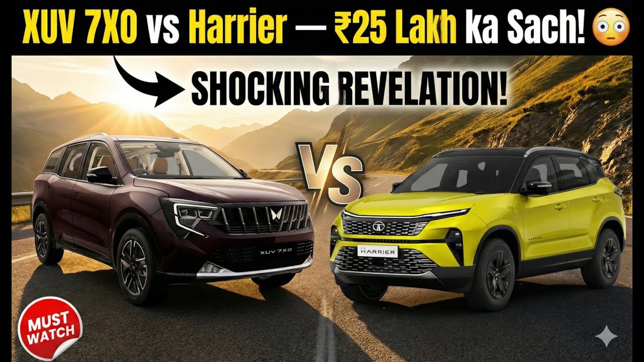 2026 Mahindra XUV 7XO vs Tata Harrier 🔥 AWD vs FWD | Power, Mileage, Safety | Best SUV 2026