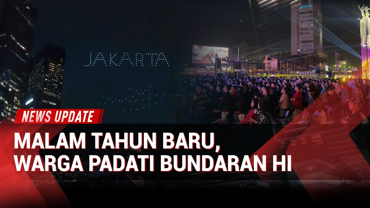 Hiburan & Drone Show Meriahkan Malam Tahun Baru di Jakarta