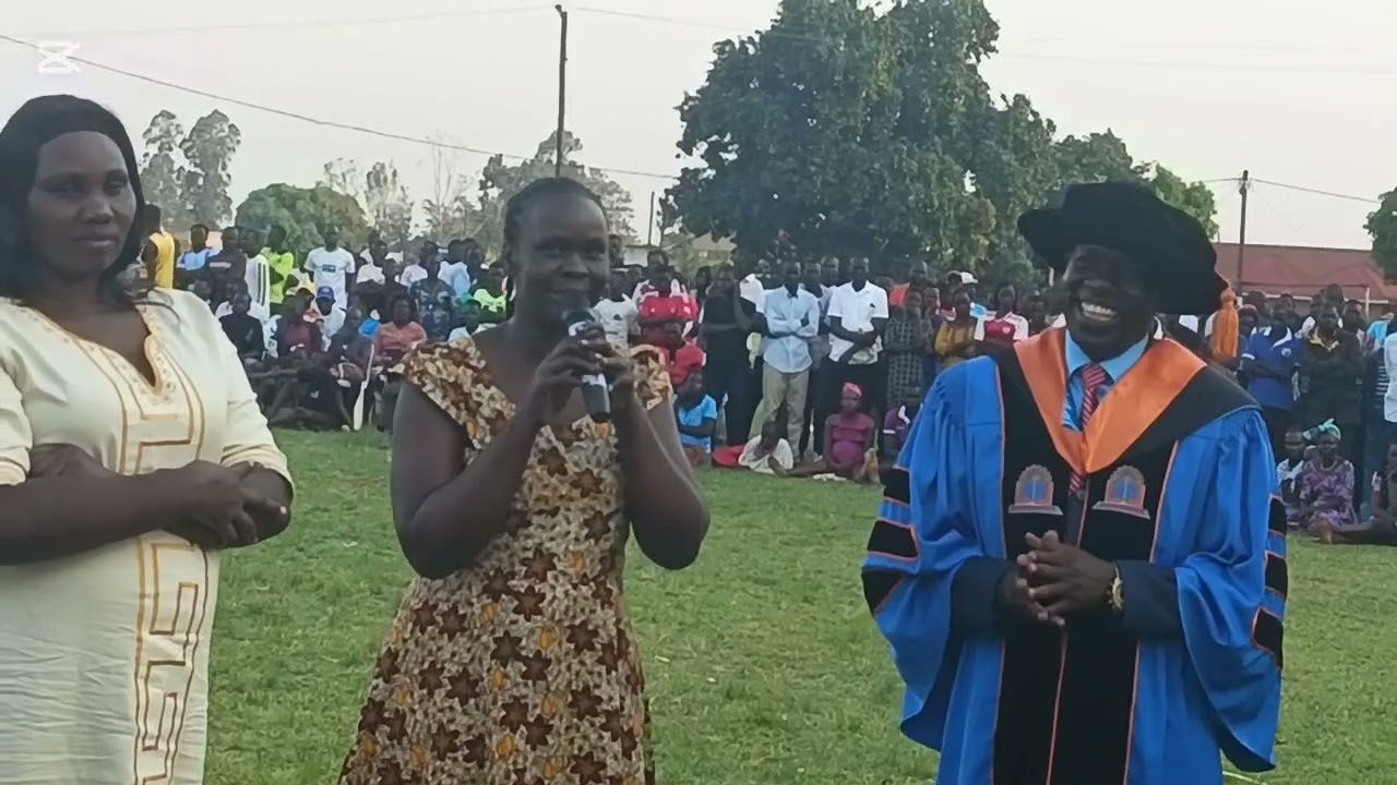 Hon. Dr. Olanya Gilbert celebrates his PhD Acchivements in Kilak South-Amuru. 