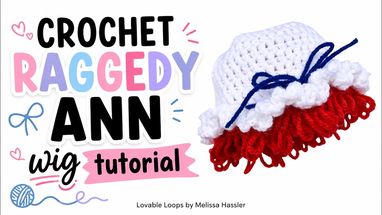 Raggedy Ann Hat Wig Tutorial (easy)