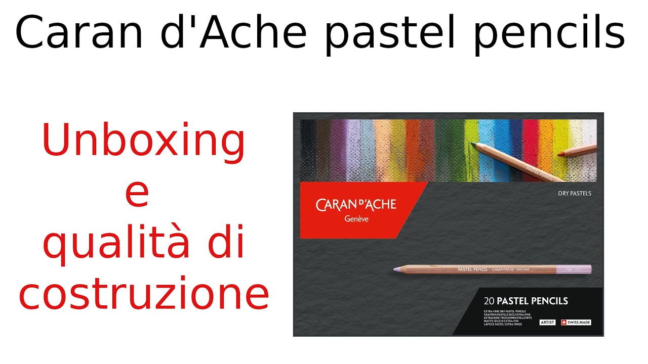 Caran D'Ache pastel pencils - recensione - prima parte