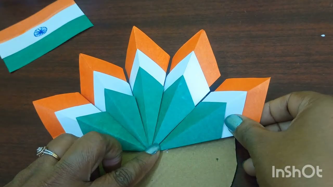 Republic day decoration ideas 💡.#diy #craft #balsainikpublicschool #independenceday #wallhanging 