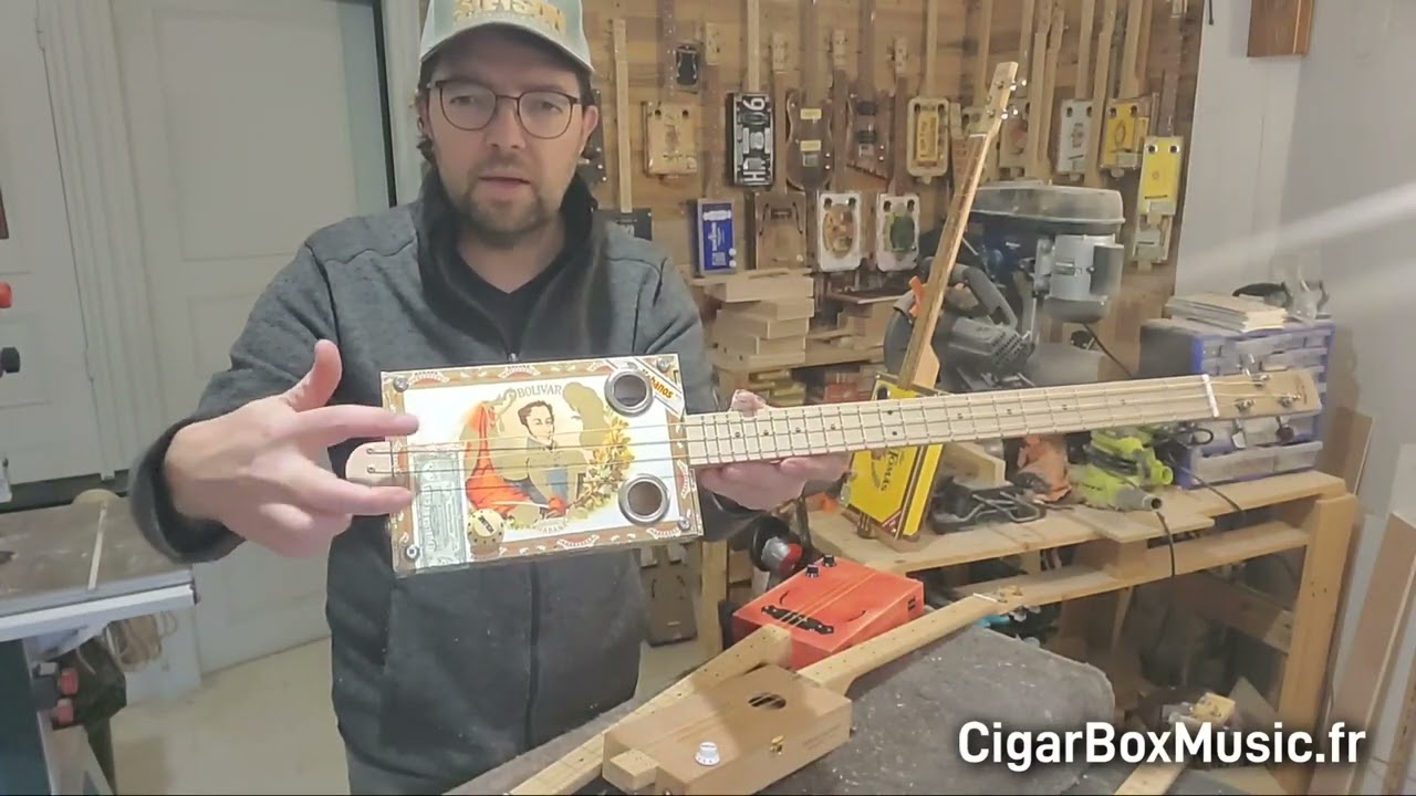 Guitares cigar box - semaine du 10/11/25 à l'atelier CigarBoxMusic.fr #cbg #cigarboxguitar #guitar