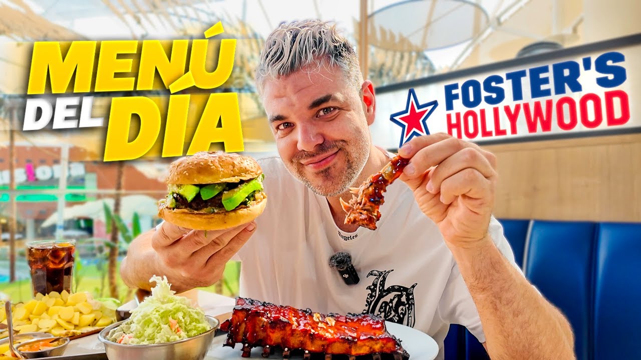 EL MEN&Uacute; DEL D&Iacute;A de FOSTERS HOLLYWOOD CADA VEZ ES MENOS MEN&Uacute; 🫠 | COMIDA FRANQUICIAS 4