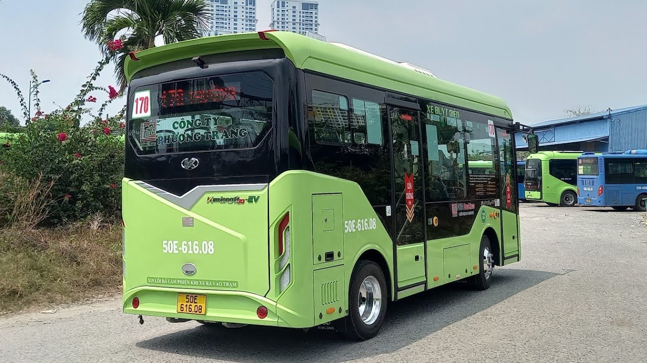 Tuyến mới - Review lộ trình lượt đi xe buýt tuyến 170 TP.HCM : BX buýt Khu A - BX buýt Khu B 