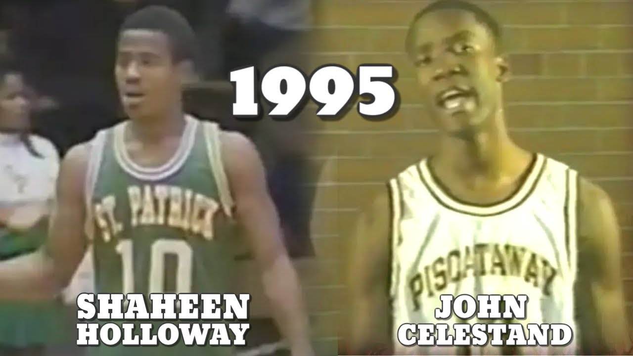 1995 ST. PATRICKS HS vs PISCATAWAY HS (SHAHEEN HOLLOWAY vs JOHN CELESTAND) NEW JERSEY