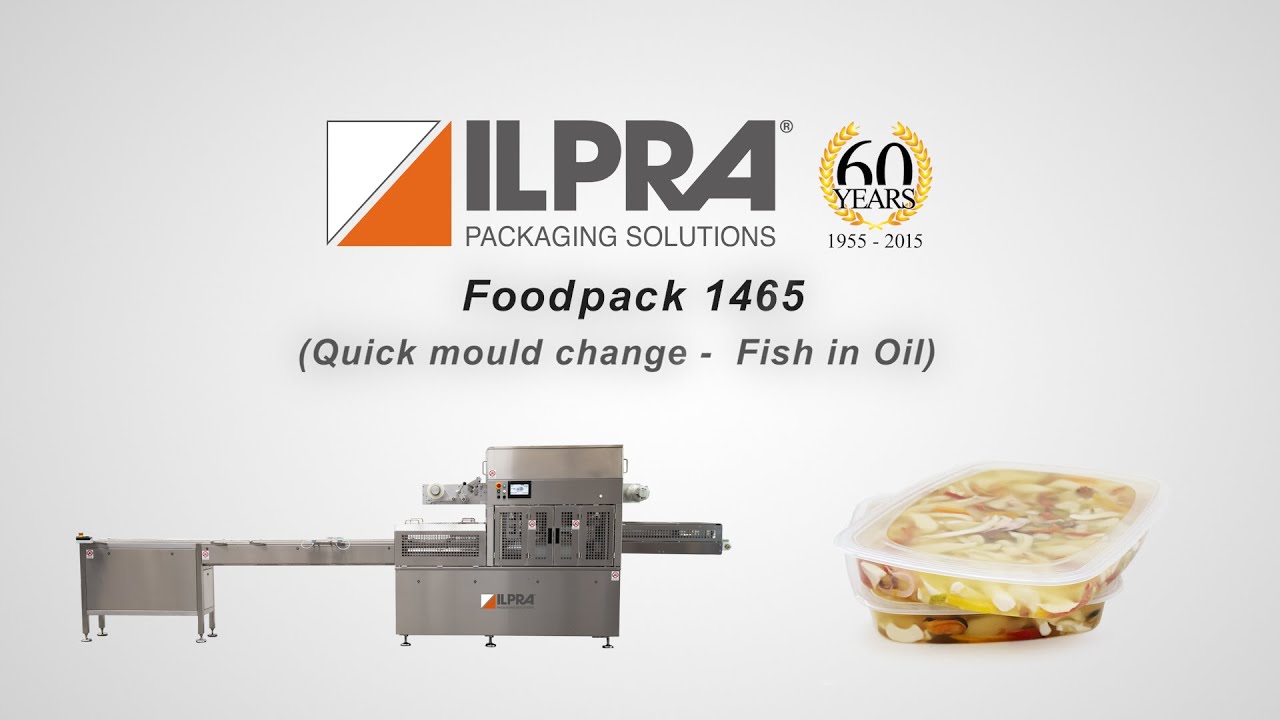 Ilpra tray sealer - Foodpack 1465 - Fish in Oil packaging