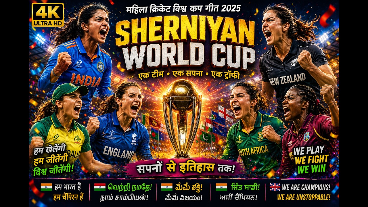 SHERNIYAN WORLD CUP | Women's Cricket Anthem 2026 | Stadium Energy