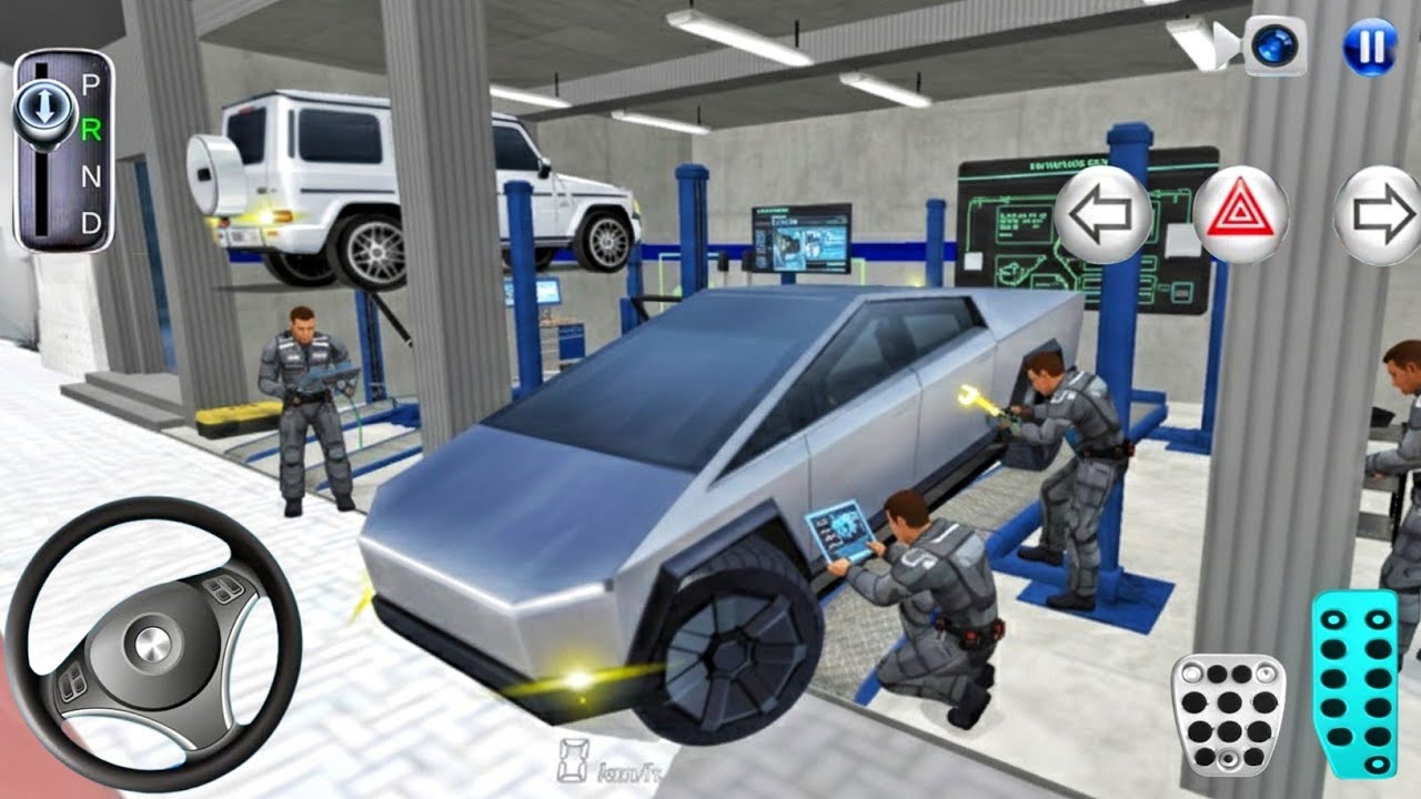 New Cybertruck Car in Auto Repair Shop - 3D Driving Class 2026 Car Game! Android Gameplay