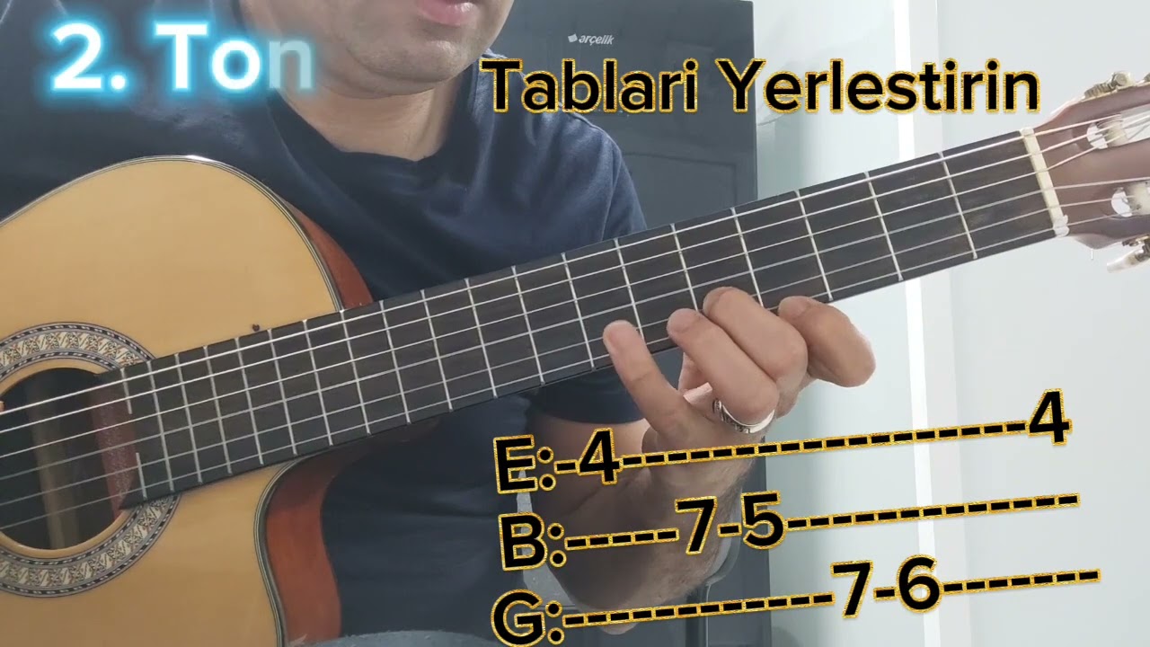 Sezen Aksu Firuze fingerstyle ders 4
