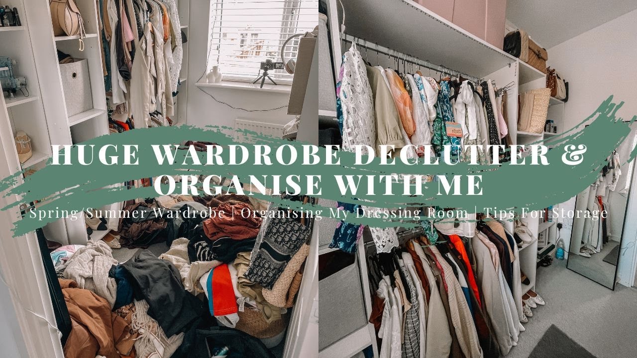 EXTREME WARDROBE DECLUTTER AND ORGANISE WITH ME VLOG