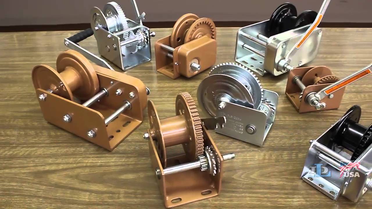 Dutton-Lainson Winch with Automatic Brake - 1200-Lb. Capacity
