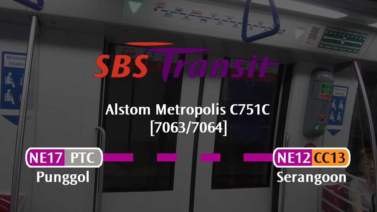 SBS Transit C751C [7063/7064]: Punggol → Serangoon (» HarbourFront)