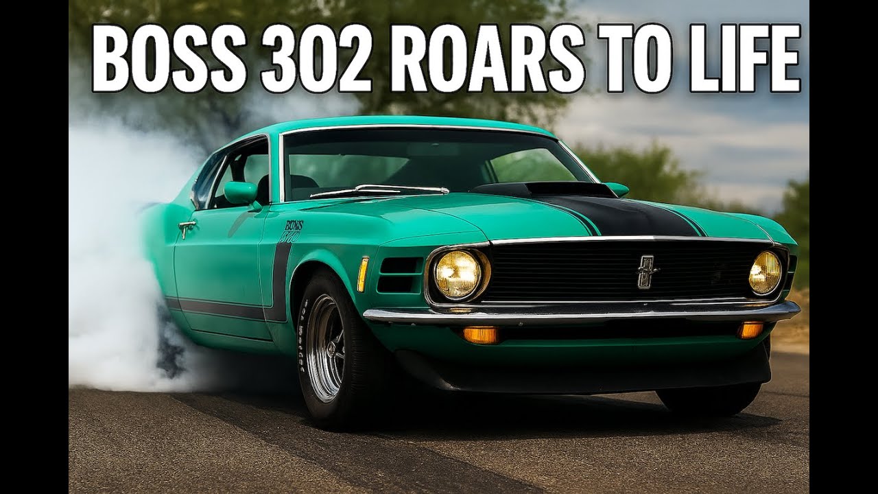 Boss 302 Mustang 1970 года – уличный гонщик Ford рычит как живой
