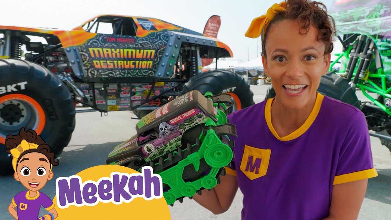 Mini Monster Trucks Go Wild! 💦🔥 | MEEKAH FULL EPISODE | Educational Videos for Kids