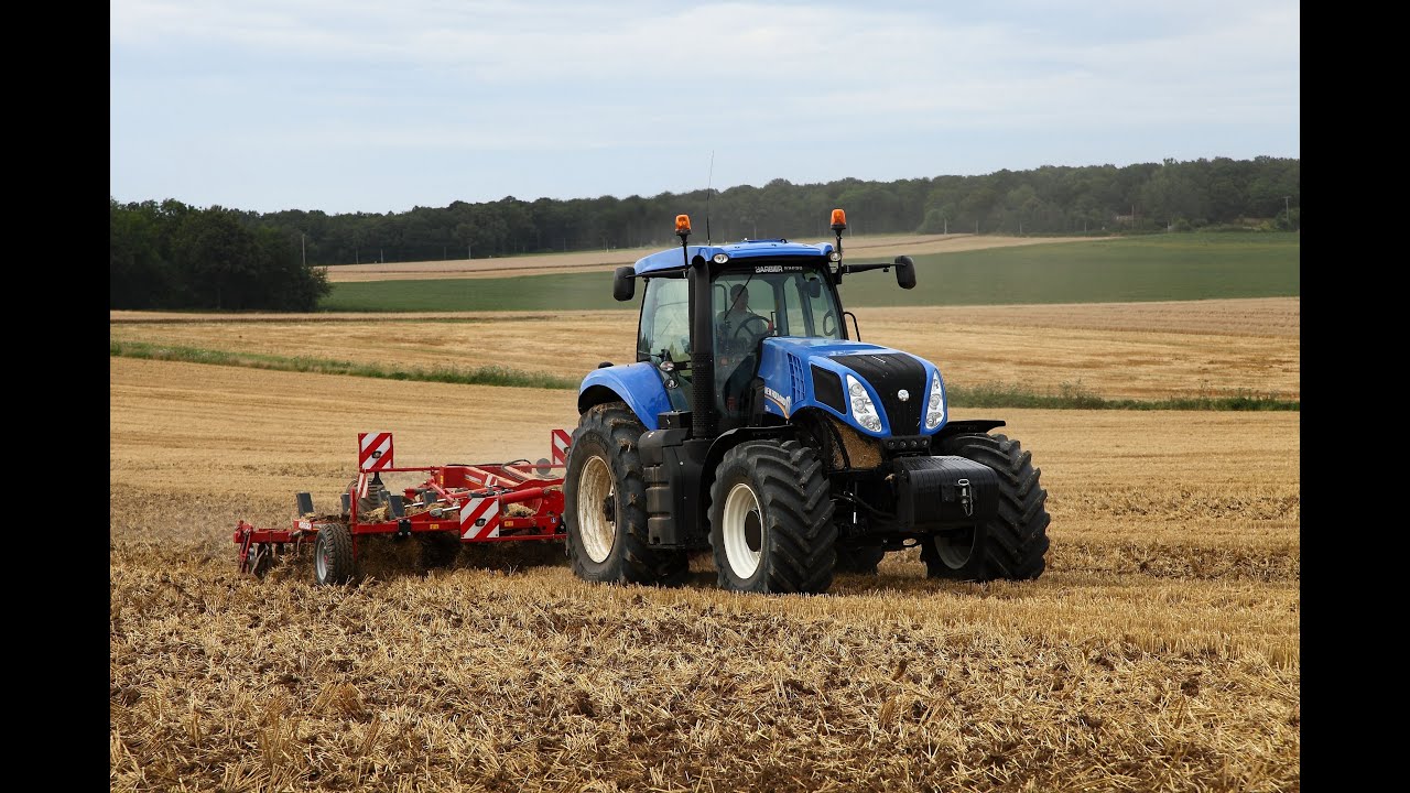 Déchaumage 2012 New Holland T8.330 & Horsch Terrano 6 FX - stubble cultivation