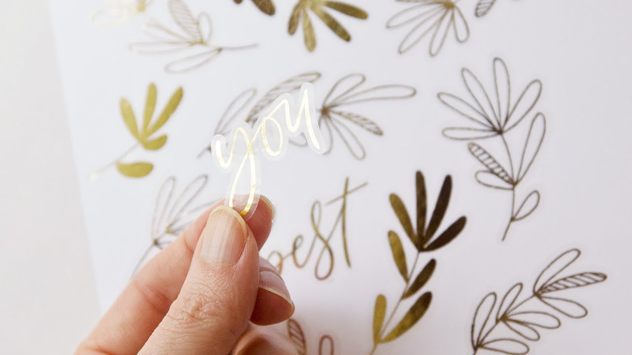 How to Make Print & Cut Hot Foil Stickers with the Heidi Swapp Minc + Silhouette Cameo / Portrait