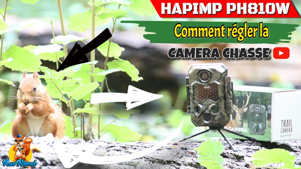 R&eacute;glage cam&eacute;ra chasse 4K wifi HAPIMP PH810W