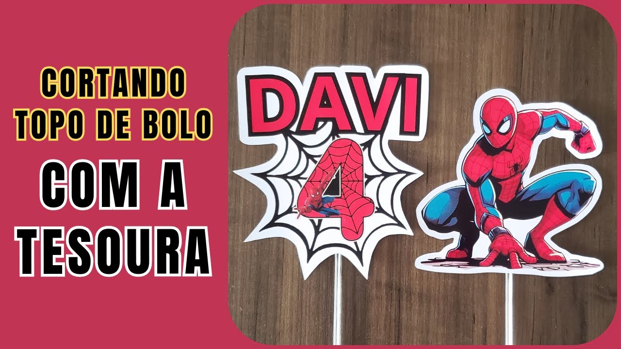 COMO CORTAR TOPO DE BOLO COM A TESOURA 