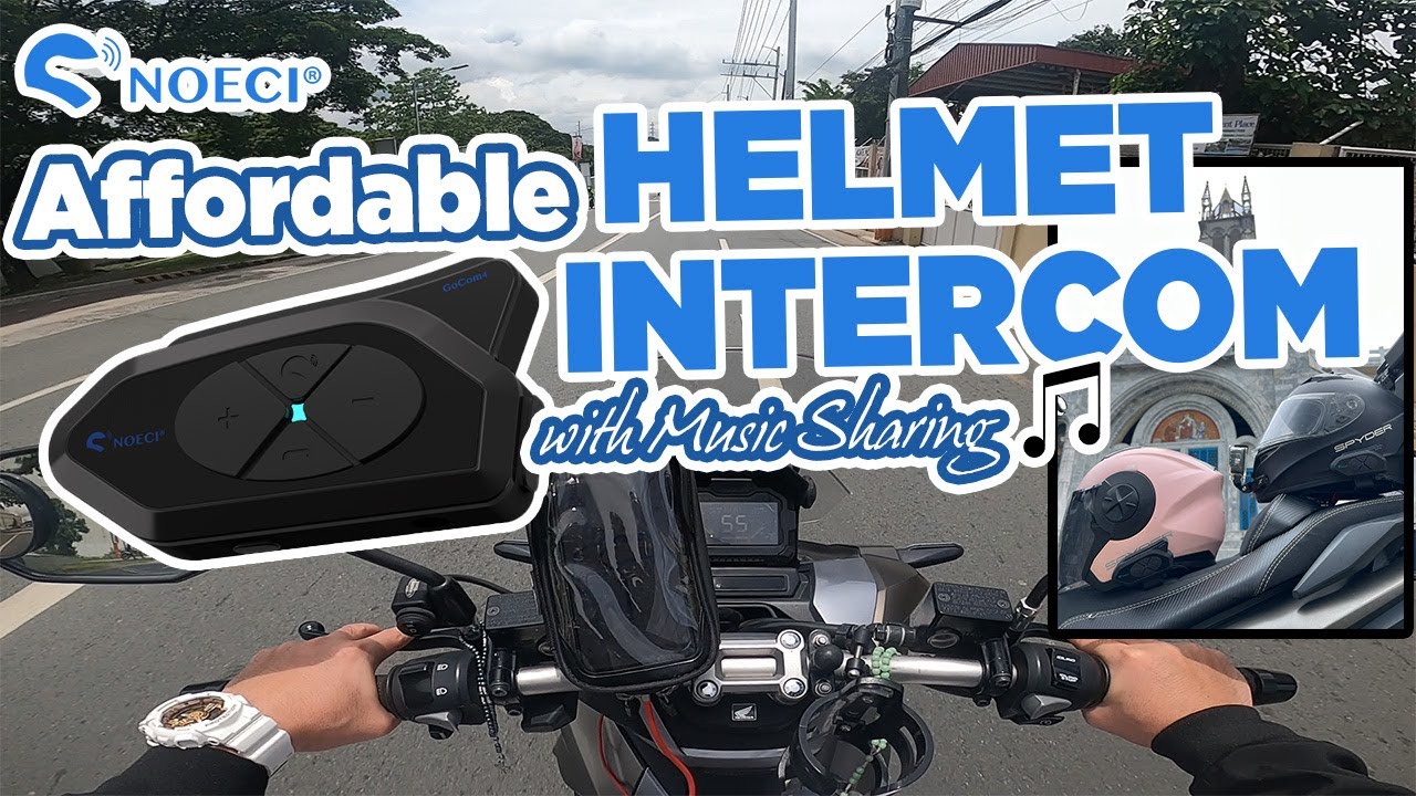 AFFORDABLE HELMET INTERCOM with MUSIC SHARING - PART 1 | NOECI TECHNOLOGY | Mark and Ann