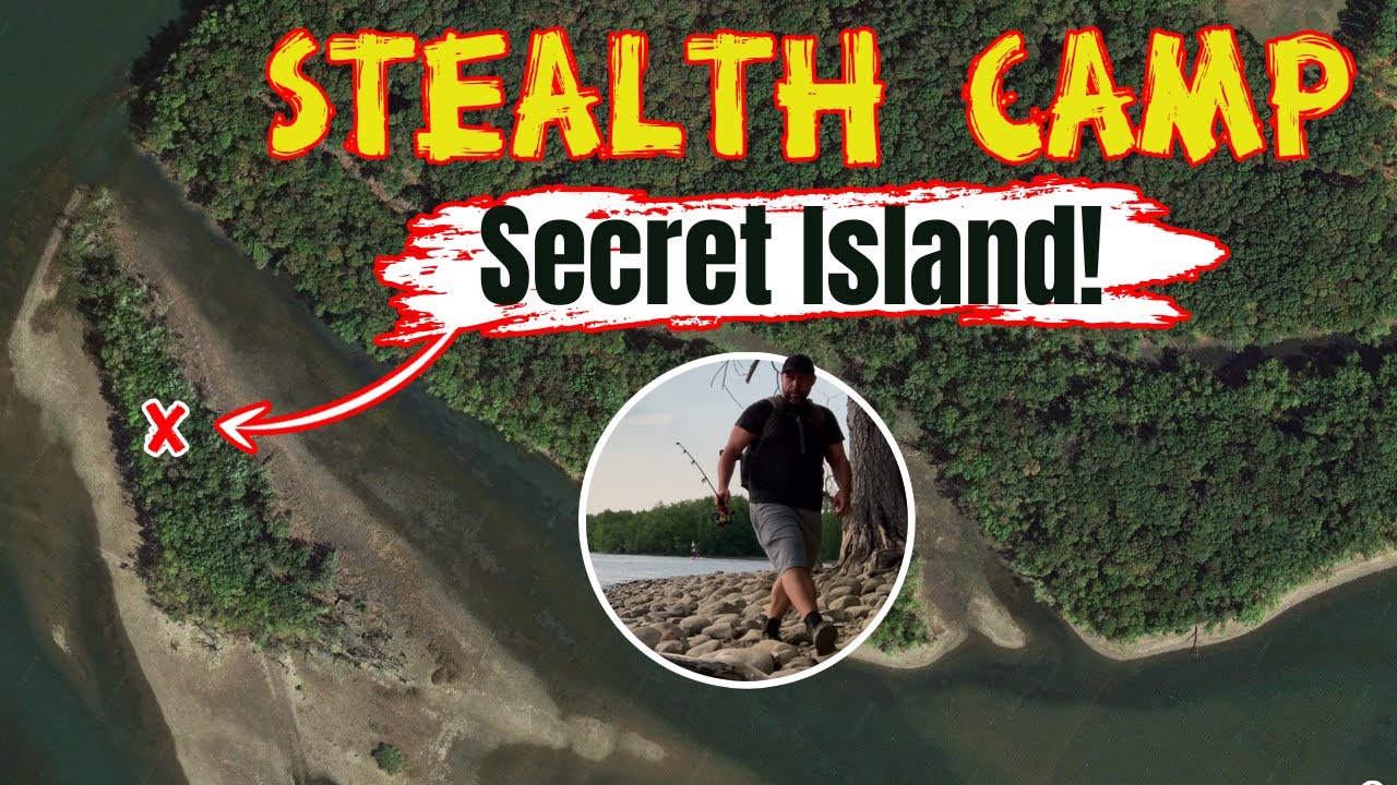 Sneaking Onto A Secret Island: Stealth Camping Busy Park