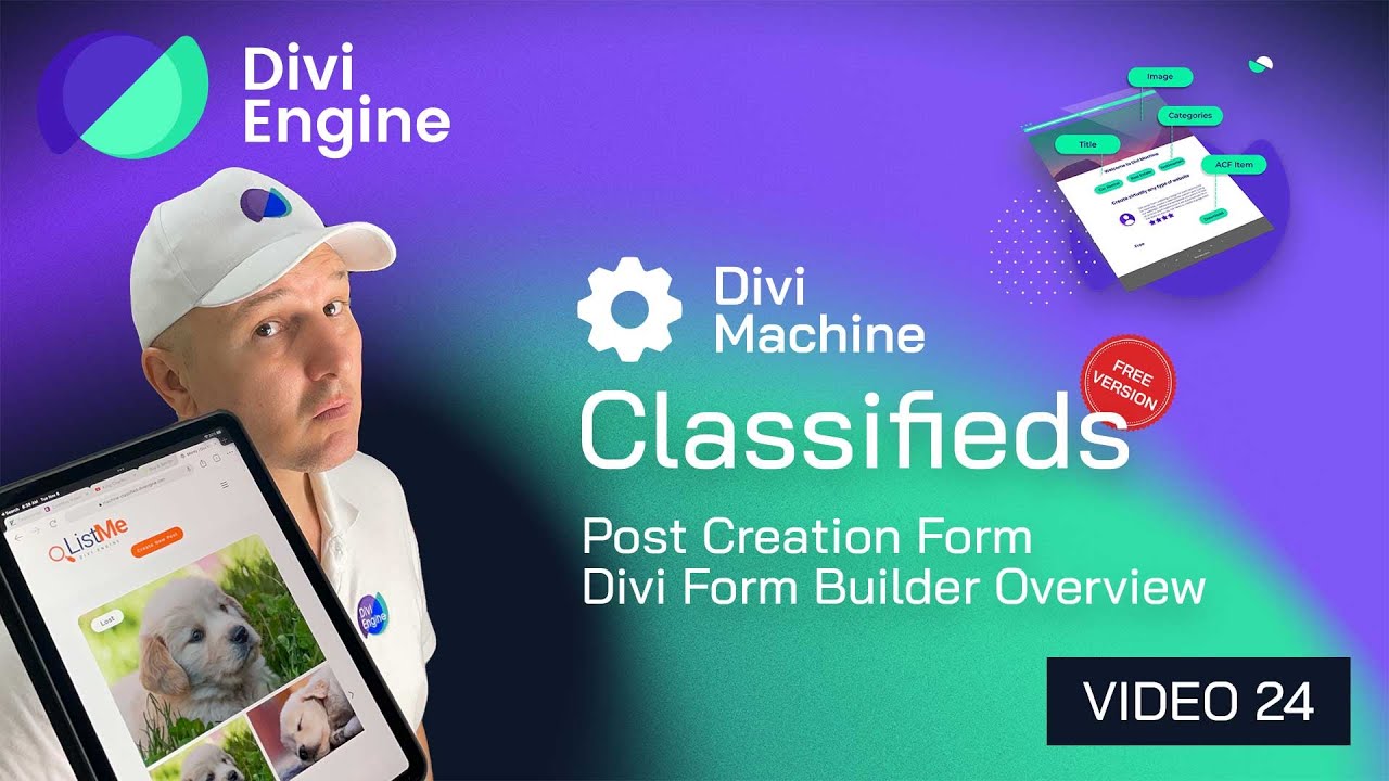 Divi Machine Classifieds: Divi Form Builder Overview - Free Divi Course 24