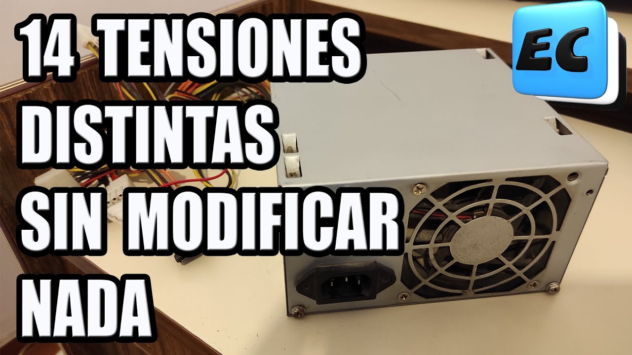APROVECHANDO AL MAXIMO UNA FUENTE DE PC SIN MODIFICAR NADA!!  14 TENSIONES DIFERENTES POSIBLES