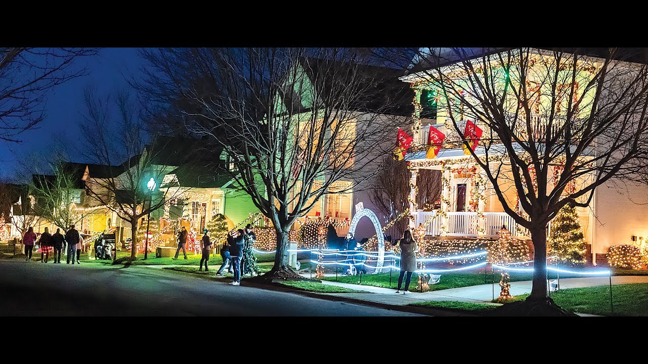 McAdenville Christmas Lights, North Carolina, USA 2022 | Best Christmas Town, Decorations
