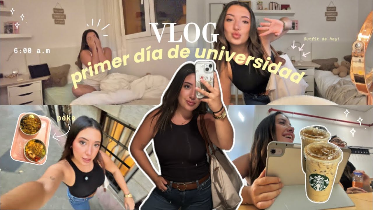 VLOG como estudiante de PSICOLOG&Iacute;A 🧠| rutina, clases, charlita☕️✨