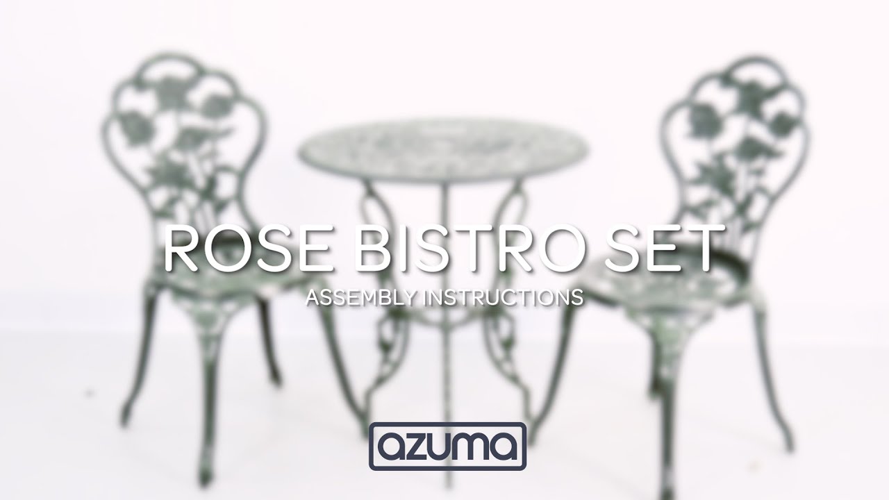 How to Assemble the Azuma Rose Cast Aluminium Outdoor Bistro Set