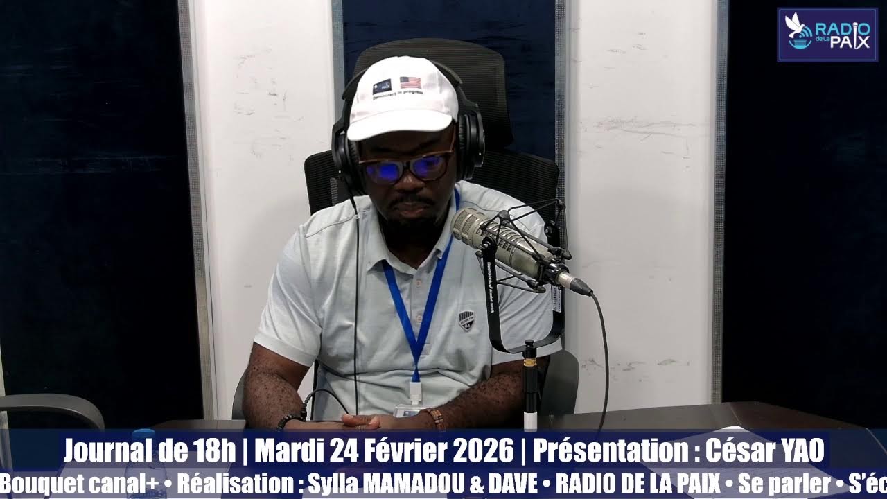Journal de 18h | Mardi 24  Février 2026 | Présentation : César YAO