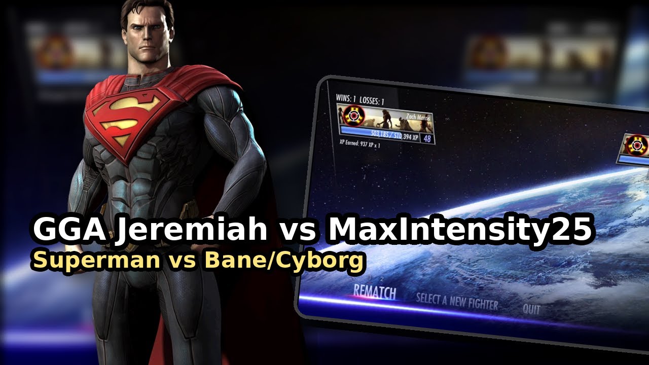 GGA Jeremiah vs MaxIntensity25 Online Injustice matches.