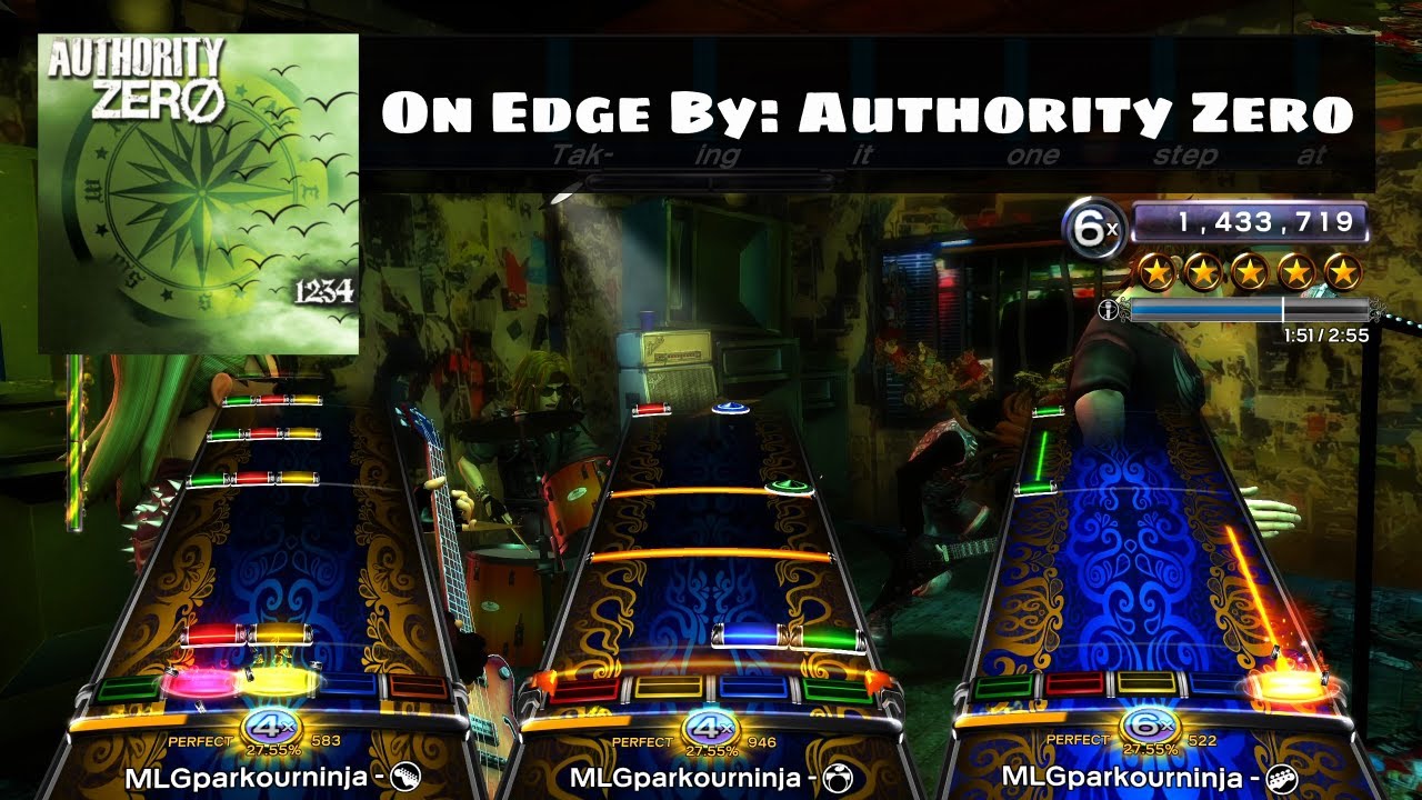 On Edge - Authority Zero | Rock Band 3 Custom