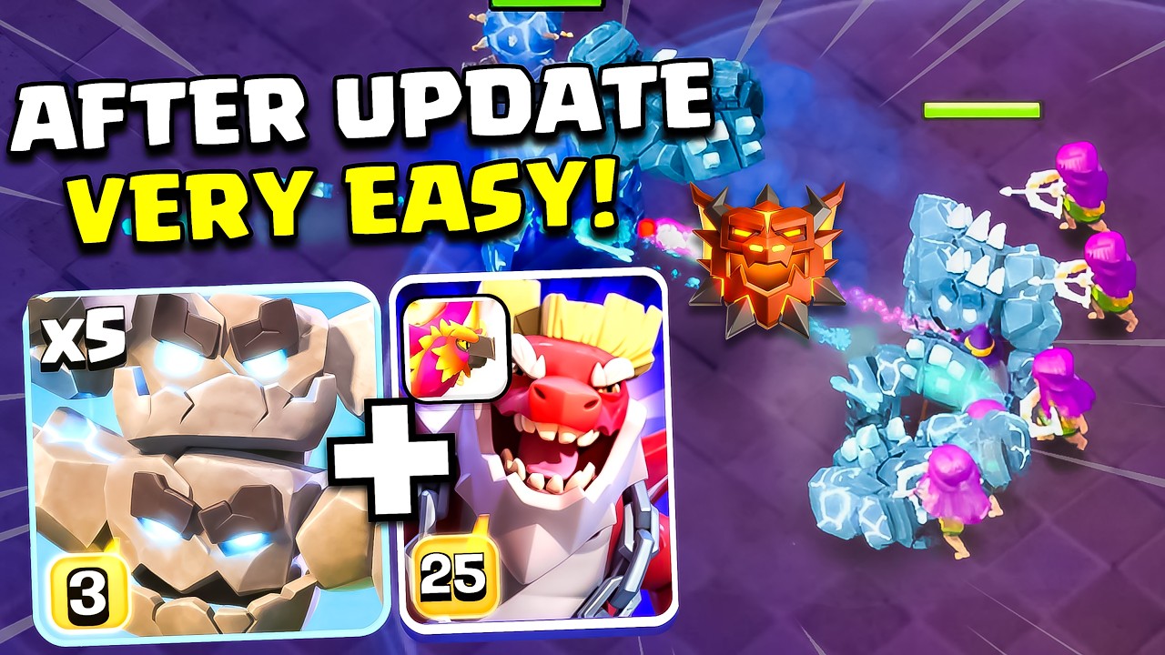 AFTER UPDATE Very Easy This Army! Meteor Golem + DD TH18 Strategy Clash of Clans