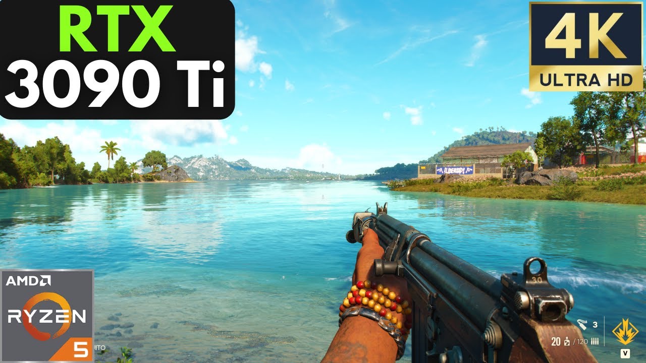 Far Cry 6: RTX 3090 Ti + Ryzen 5 5600X | 4K | Ultra Settings