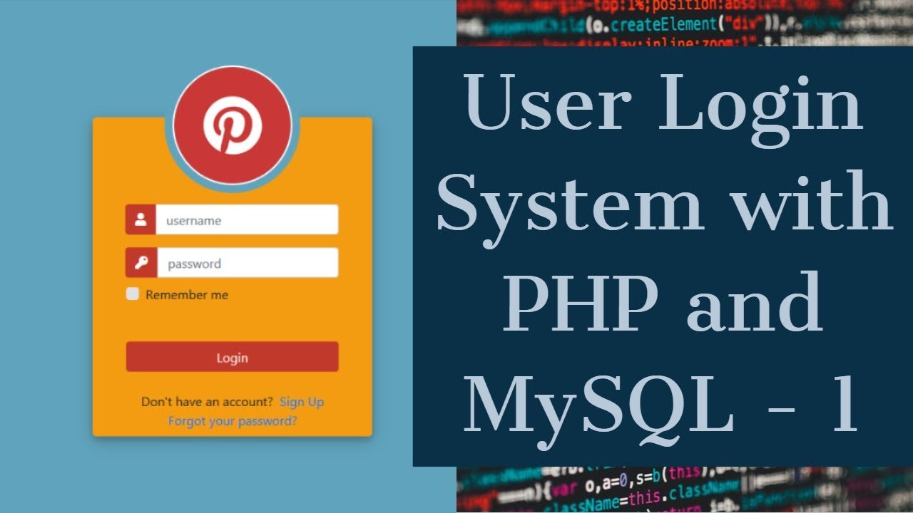 User Login System with PHP and MySQL 1 - Login Form Design Using Bootstrap