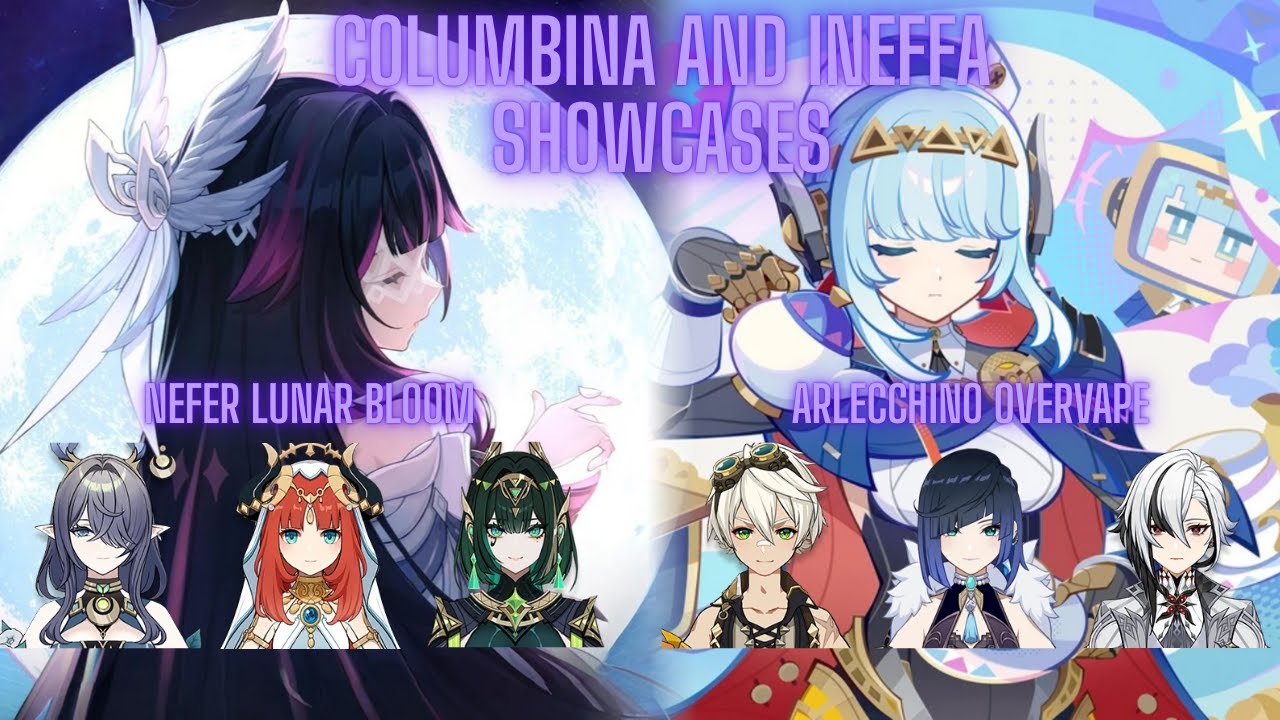 Columbina and Ineffa Team Showcases | Spiral Abyss | Genshin Impact Luna IV