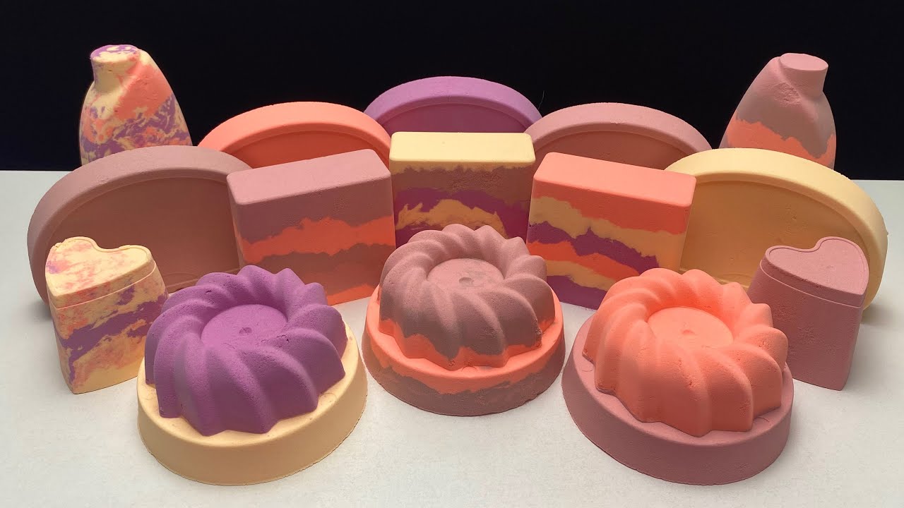 ASMR baking soda | Bright sunny colors☀️