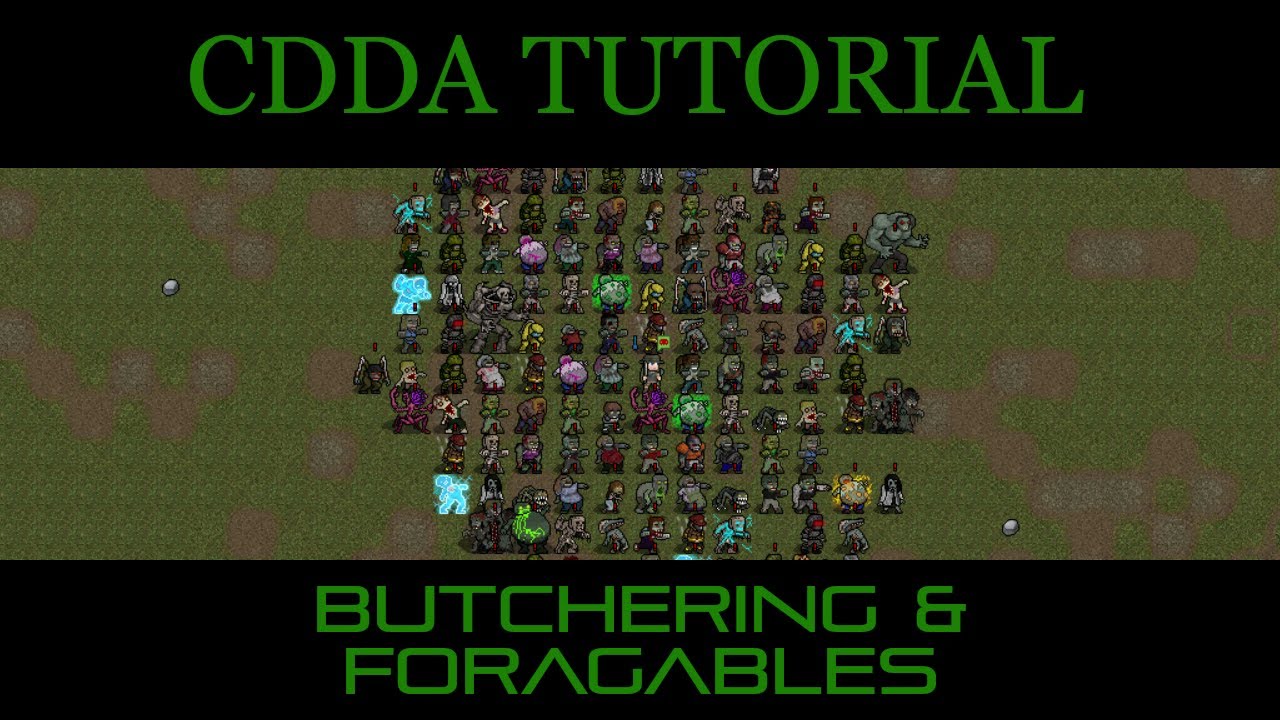 CDDA - Tutorial Let's Play 12 - Butchering and Natural Resources