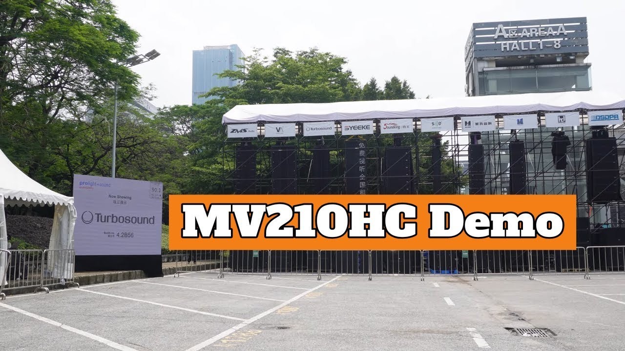 Turbosound MV210HC Outdoor Demo in Prolight + Sound Guangzhou 2024