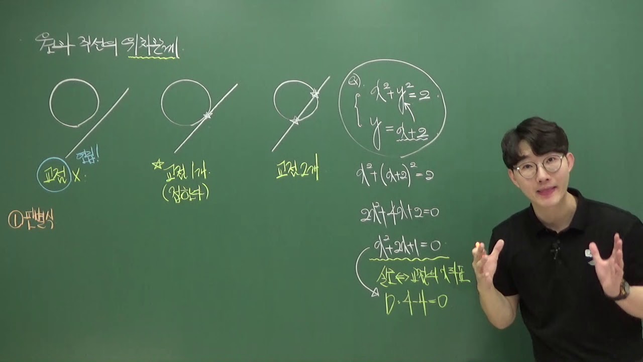 [35회차  개념] 원과 직선의 위치관계