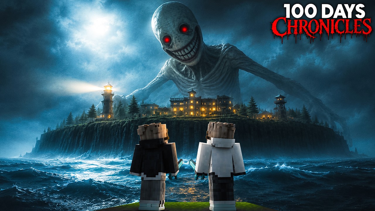 100 Days on Shutter Island in Minecraft!