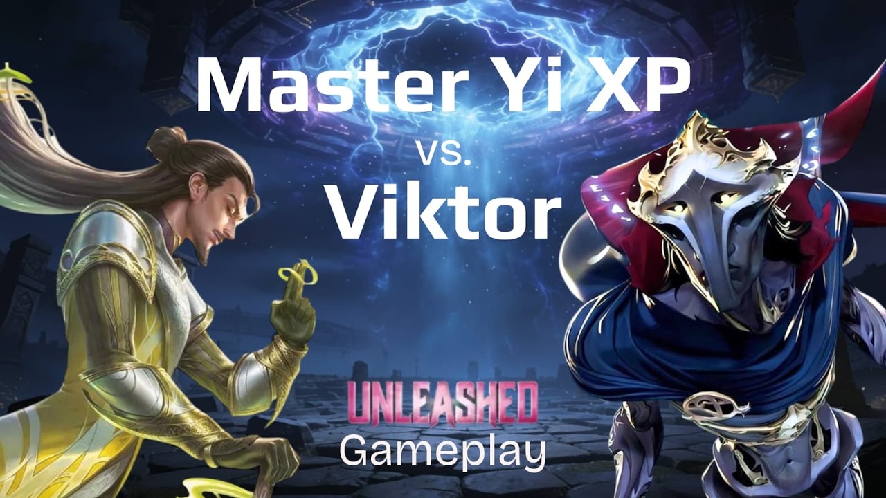 Unleashed Master Yi XP vs Viktor Riftbound Set 3 Gameplay