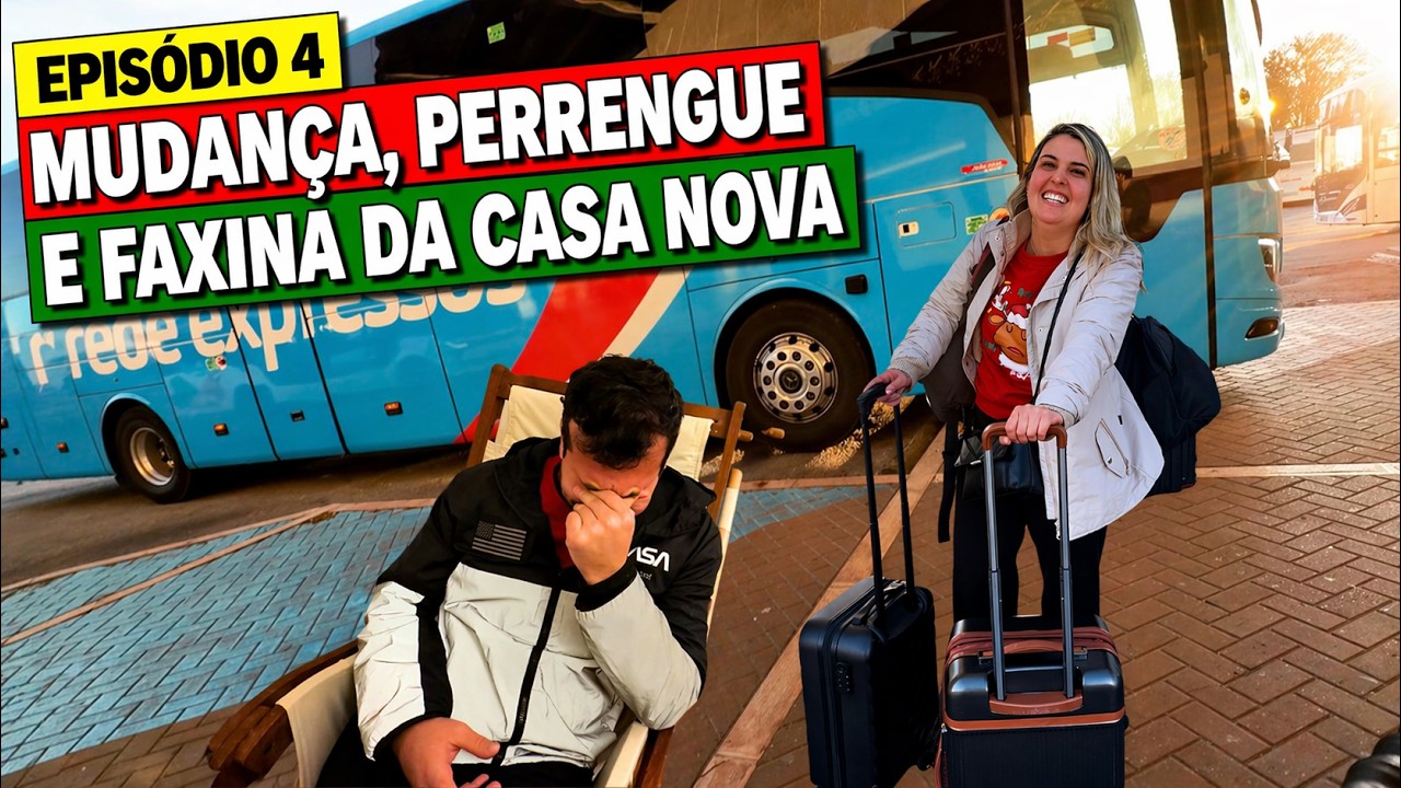 🏡 Ep 4 | Mudança, perrengue e faxina da casa nova em Portugal