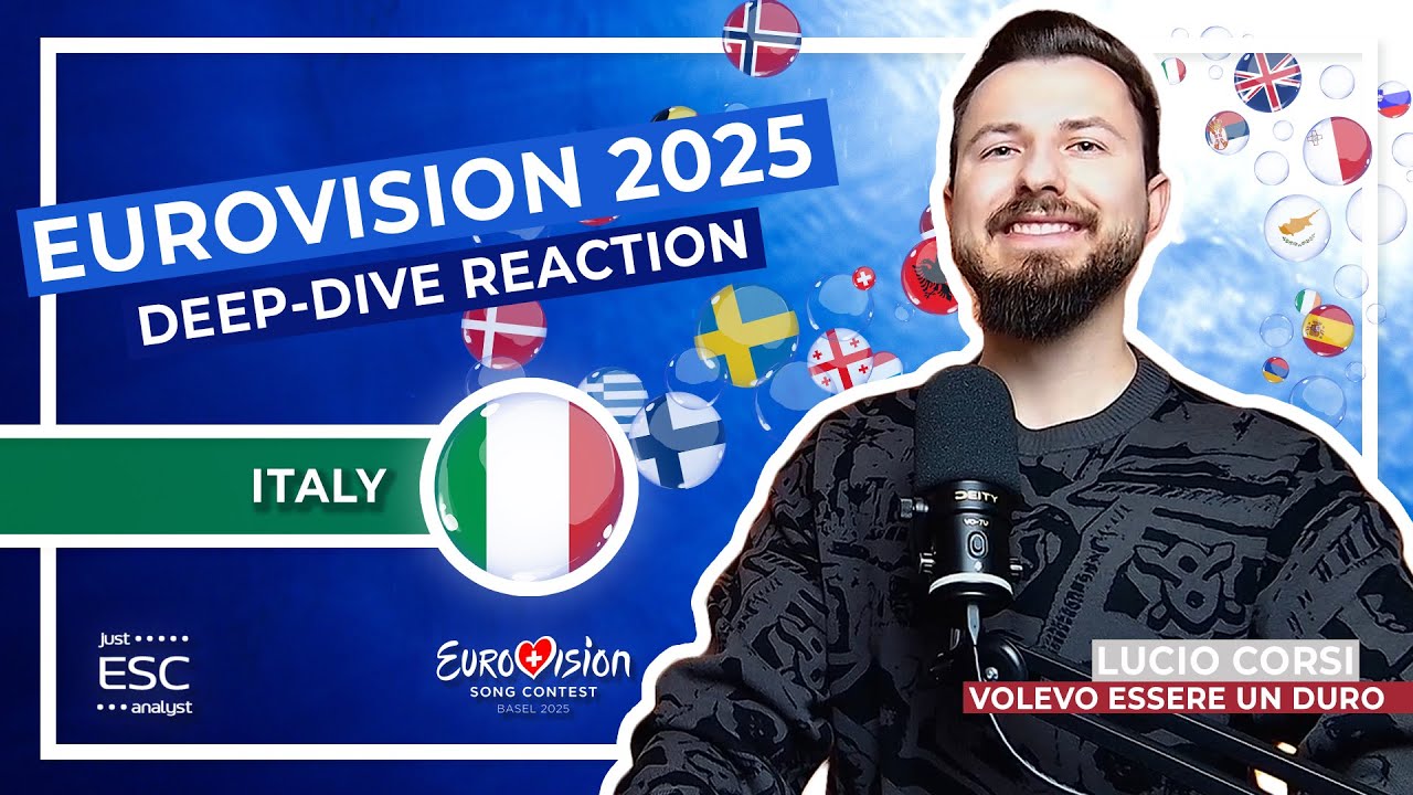 🇮🇹 Most In-Depth Analysis and Reaction to ITALY in EUROVISION 2025 Volevo Essere Un Duro Lucio Corsi