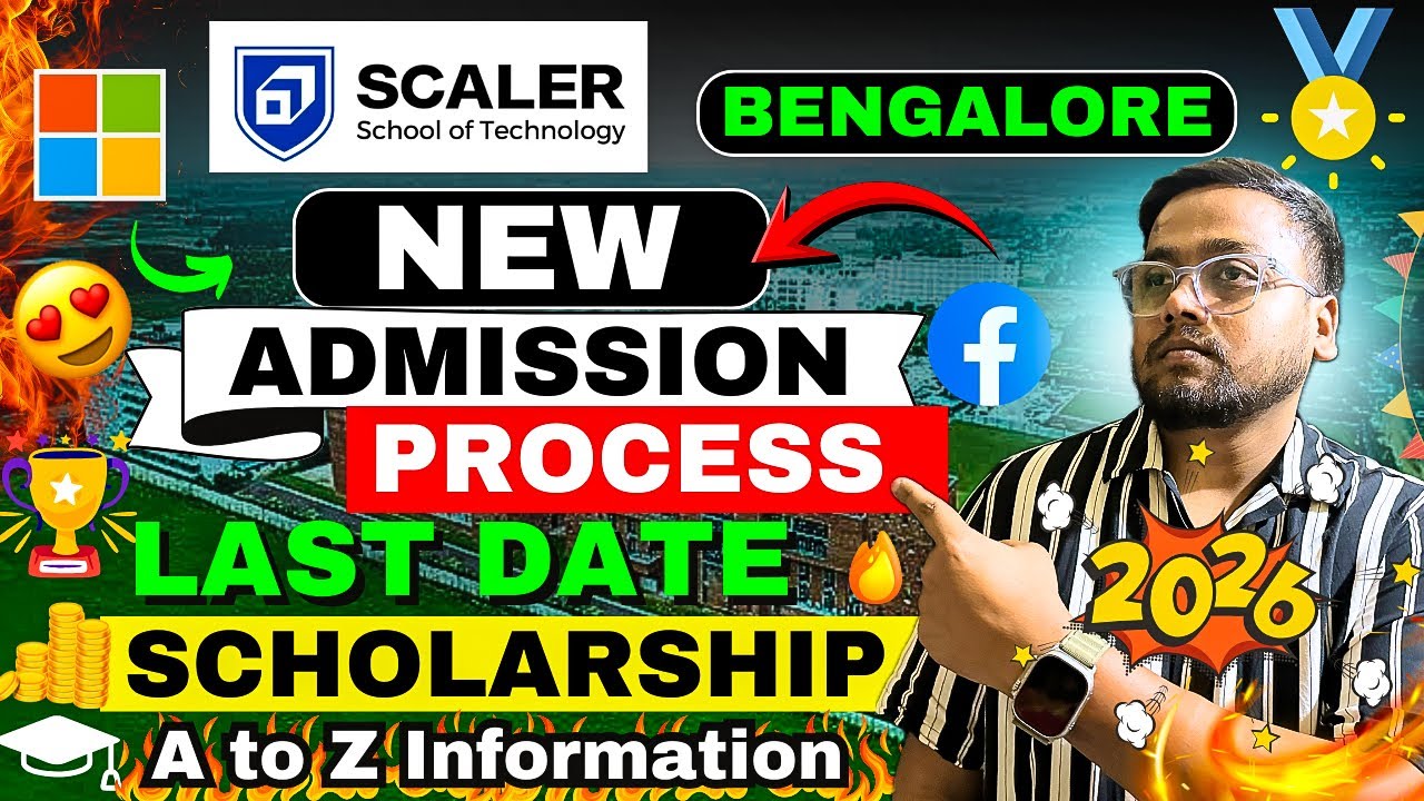 NSET Scaler Exam 2026🔥 |🚨Last Date 😱 | Scaler School of Technology Admission Process 2026