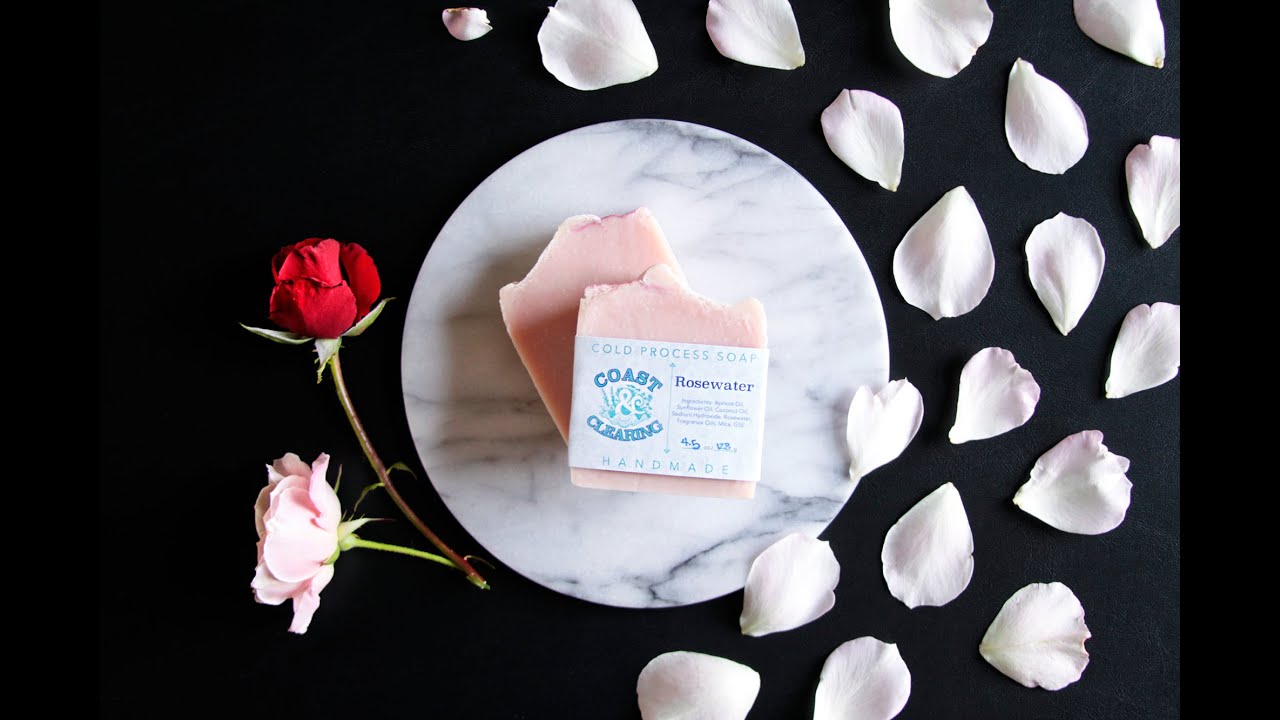 Making Our Rosewater Cold Process Soap | Coast & Clearing
