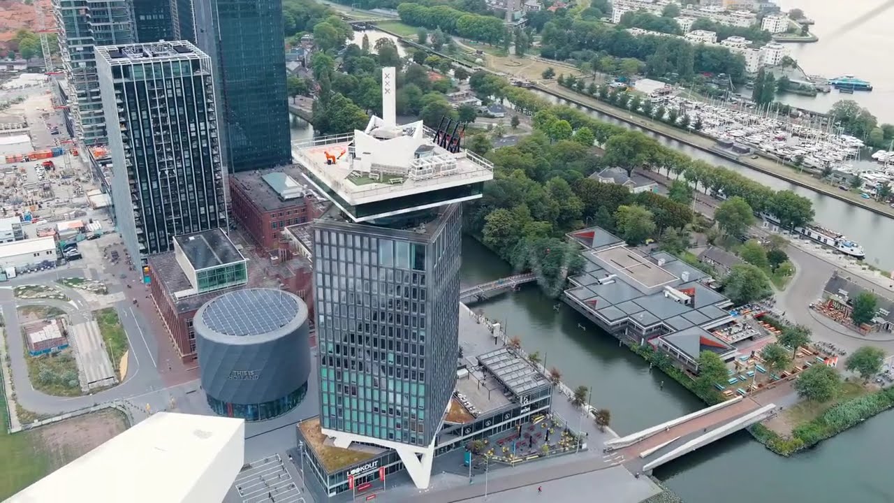 Amsterdam, Netherlands. ADAM Toren is the most fashionable tower in Amsterdam. It is located in t...