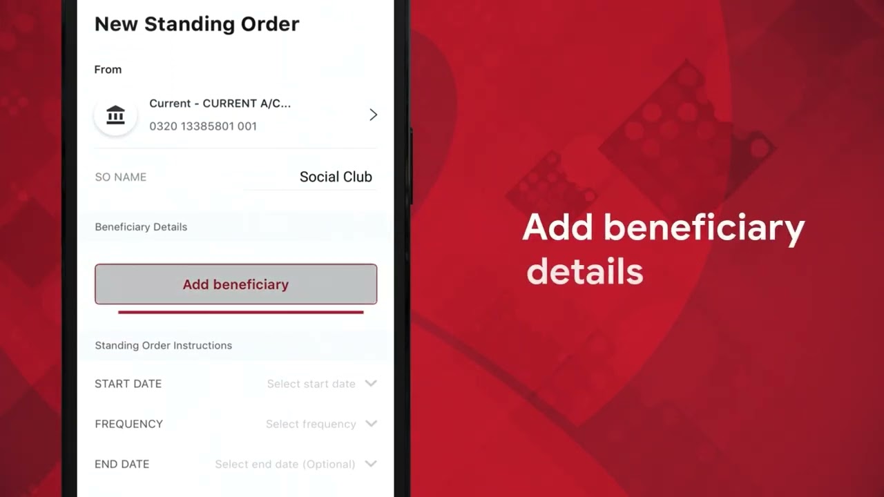 How to place Standing orders