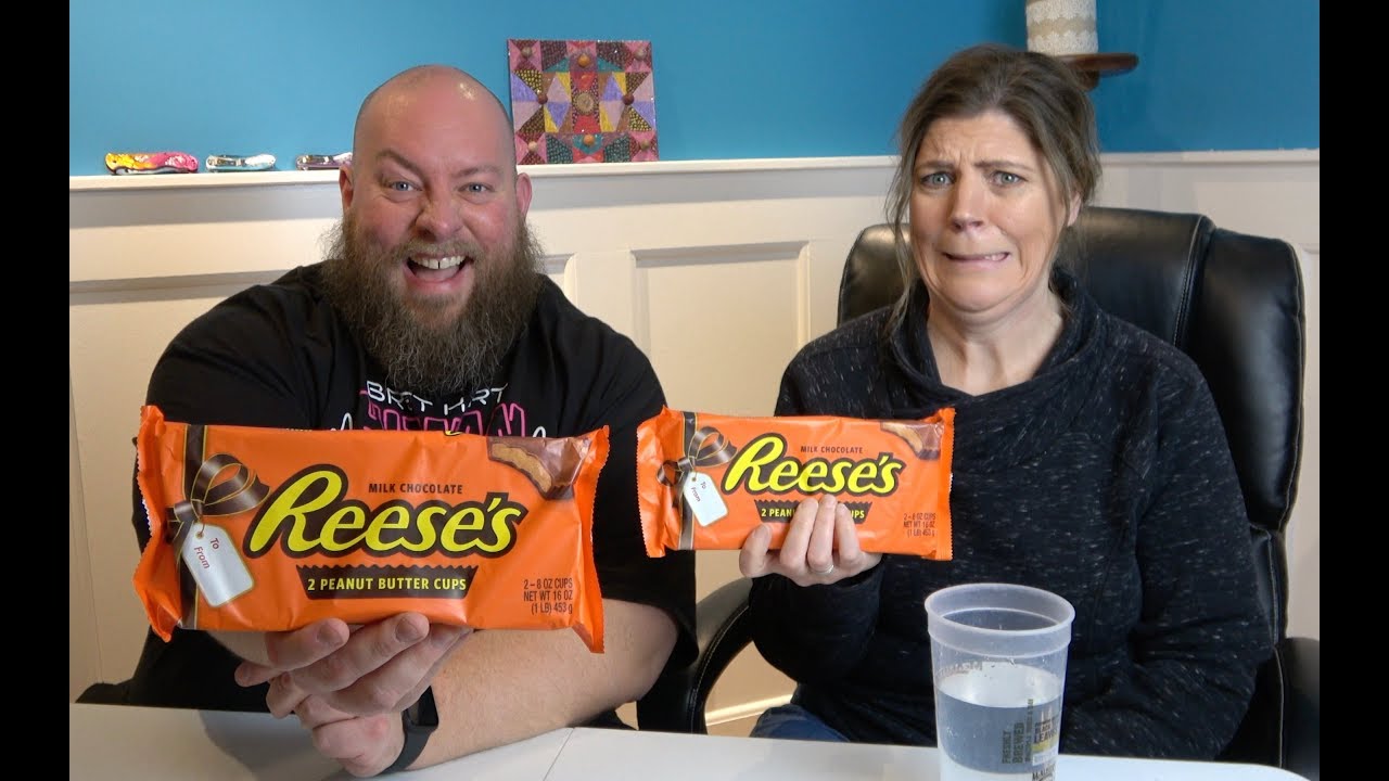 Eating 1 Pound Of Reese’s Peanut Butter Cups in 5 Minutes Food Challenge